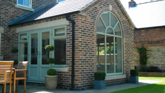 French doors in an orangery - conservatories vs orangeries