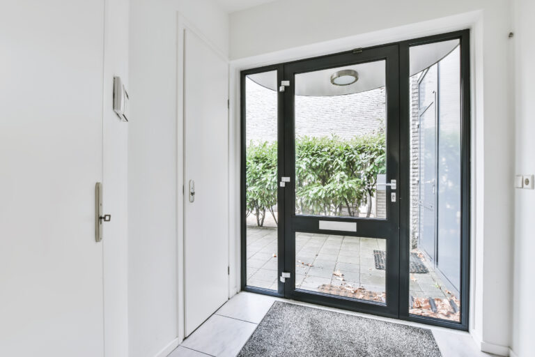 Cute design of the entrance to the house
